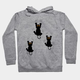 Funny Cute 3 Black Cats Cute Car Sticker Hoodie